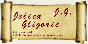 Jelica Gligorić vizit kartica